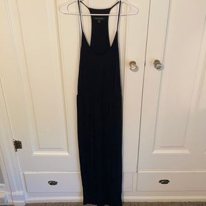 Black racer back casual maxi